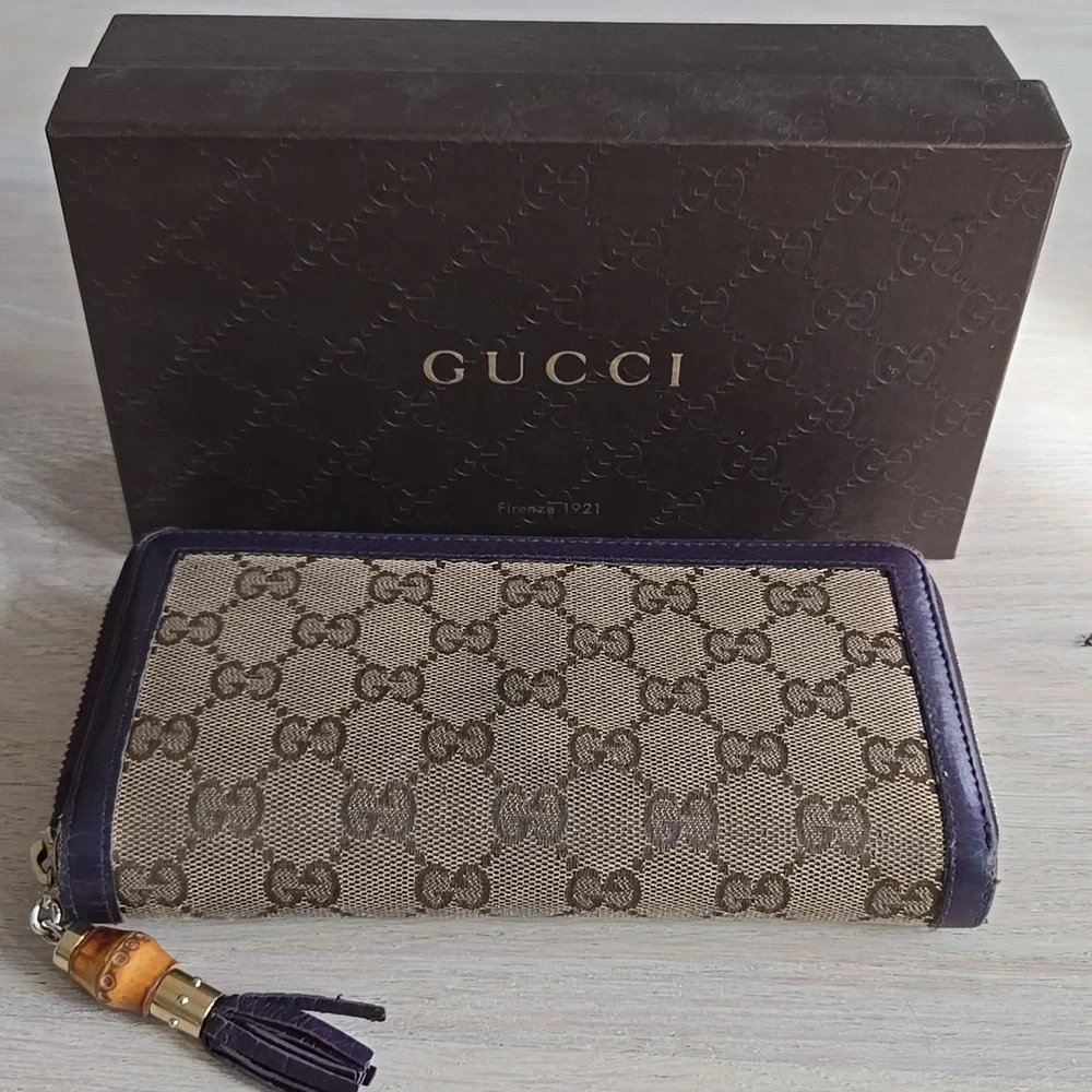 Gucci GG Canvas Continental Zip Around Wallet